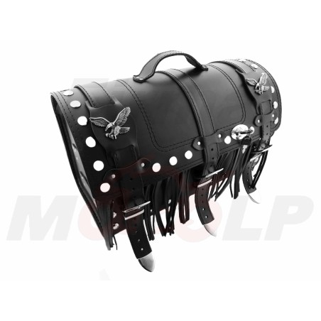 TYLNY CENTRALNY KUFER TYŁ SKÓRZANY Z ZAMKIEM 30L KAWASAKI EL BN 125 250 ELIMINATOR