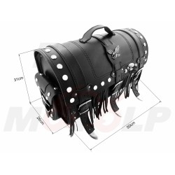 TYLNY CENTRALNY KUFER TYŁ SKÓRZANY Z ZAMKIEM 30L KAWASAKI EL BN 125 250 ELIMINATOR