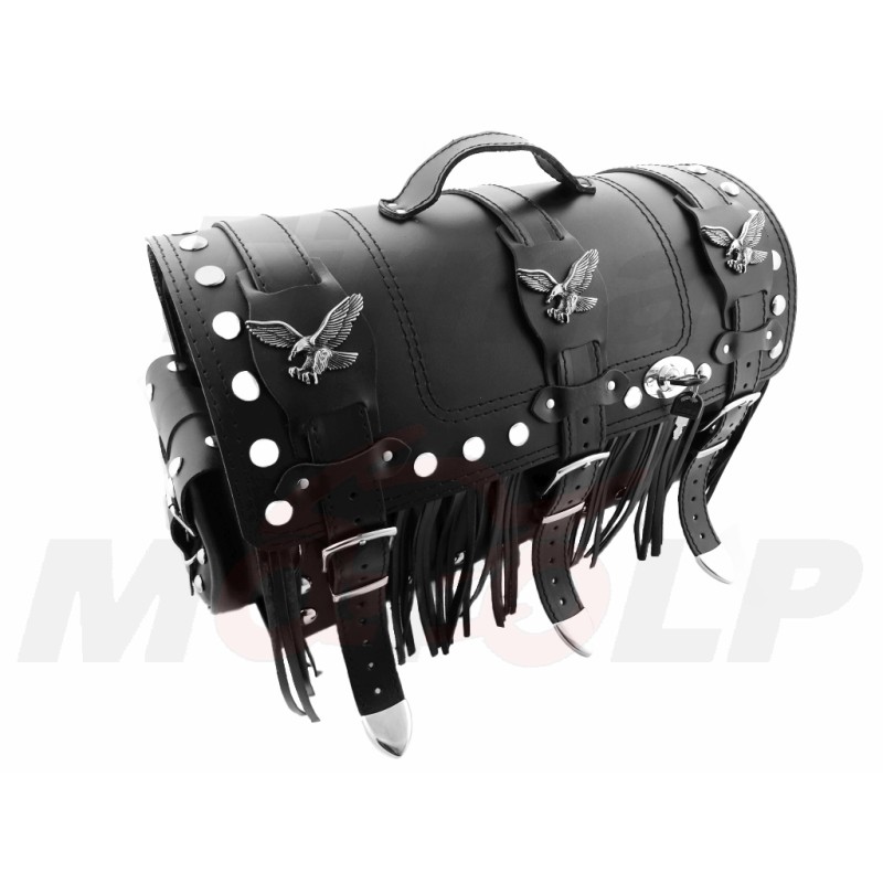 TYLNY CENTRALNY KUFER TYŁ SKÓRZANY Z ZAMKIEM 30L KAWASAKI EL BN 125 250 ELIMINATOR