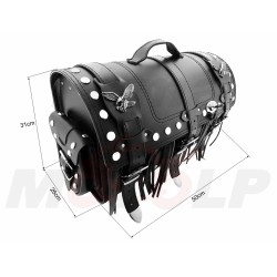 TYLNY CENTRALNY KUFER TYŁ SKÓRZANY Z ZAMKIEM 30L SUZUKI GZ 125 MARAUDER VL 125 INTRUDER