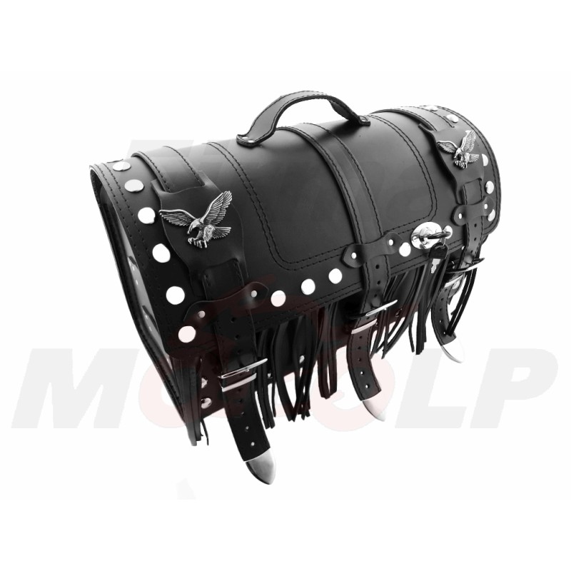 TYLNY CENTRALNY KUFER TYŁ SKÓRZANY Z ZAMKIEM 30L YAMAHA XV 250 VIRAGO XVS 250 DRAG STAR