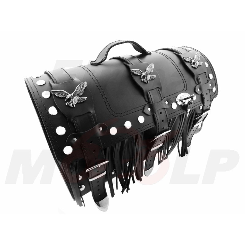 TYLNY CENTRALNY KUFER TYŁ SKÓRZANY Z ZAMKIEM 30L YAMAHA XV 250 VIRAGO XVS 250 DRAG STAR