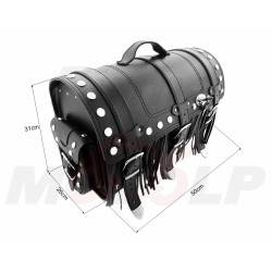 TYLNY CENTRALNY KUFER TYŁ SKÓRZANY Z ZAMKIEM 30L YAMAHA XV 250 VIRAGO XVS 250 DRAG STAR
