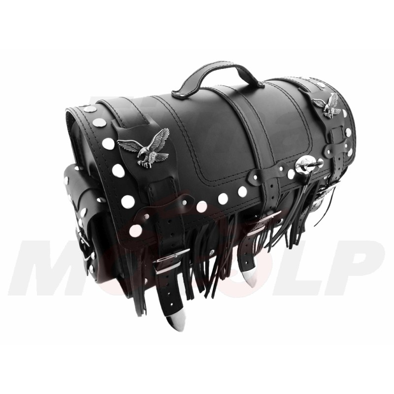 TYLNY CENTRALNY KUFER TYŁ SKÓRZANY Z ZAMKIEM 30L YAMAHA XV 250 VIRAGO XVS 250 DRAG STAR