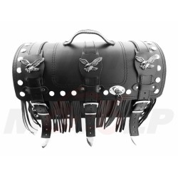 TYLNY CENTRALNY KUFER TYŁ SKÓRZANY Z ZAMKIEM 30L YAMAHA XV 250 VIRAGO XVS 250 DRAG STAR