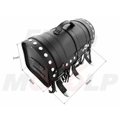 TYLNY CENTRALNY KUFER TYŁ SKÓRZANY Z ZAMKIEM 30L HYOSUNG GV 125 250 GV125 GV250