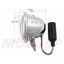 REFLEKTOR LIGHTBAR PRZEDNIA LAMPA PRZÓD CHROM METAL LUSTRZANKA 4,5 CALA