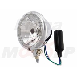 REFLEKTORY LIGHTBARY PRZEDNIE LAMPY PRZÓD CHROM METAL LUSTRZANKA 4,5 CALA