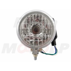 REFLEKTORY LIGHTBARY PRZEDNIE LAMPY PRZÓD CHROM METAL LUSTRZANKA 4,5 CALA