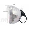 REFLEKTOR LIGHTBAR PRZEDNIA LAMPA PRZÓD CHROM METAL LUSTRZANKA 7 CALI H4 12V 60/55W