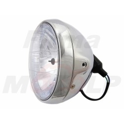 REFLEKTOR LIGHTBAR PRZEDNIA LAMPA PRZÓD CHROM METAL LUSTRZANKA 7 CALI H4 12V 60/55W