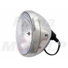 REFLEKTOR LIGHTBAR PRZEDNIA LAMPA PRZÓD CHROM METAL LUSTRZANKA 7 CALI H4 12V 60/55W