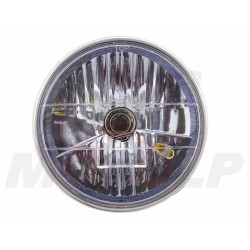 REFLEKTOR LIGHTBAR PRZEDNIA LAMPA PRZÓD CHROM METAL LUSTRZANKA 7 CALI H4 12V 60/55W