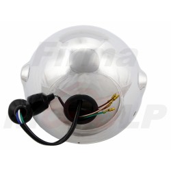 REFLEKTOR LIGHTBAR PRZEDNIA LAMPA PRZÓD CHROM METAL LUSTRZANKA 7 CALI H4 12V 60/55W
