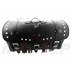 TYLNY CENTRALNY KUFER TYŁ SKÓRZANY Z ZAMKIEM I ĆWIEKAMI 48L Z KIESZONKAMI 60CM HONDA CMX VT SHADOW C2 C4 C5 VTX