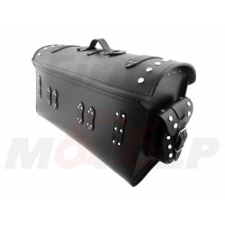 TYLNY CENTRALNY KUFER TYŁ SKÓRZANY Z ZAMKIEM I ĆWIEKAMI 48L Z KIESZONKAMI 60CM HONDA CMX VT SHADOW C2 C4 C5 VTX