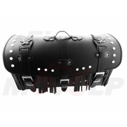 TYLNY CENTRALNY KUFER TYŁ SKÓRZANY Z ZAMKIEM I ĆWIEKAMI 48L Z KIESZONKAMI 60CM HONDA CMX VT SHADOW C2 C4 C5 VTX