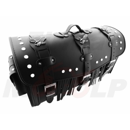 TYLNY CENTRALNY KUFER TYŁ SKÓRZANY Z ZAMKIEM I ĆWIEKAMI 48L HONDA CMX VT SHADOW C2 C4 C5 VTX