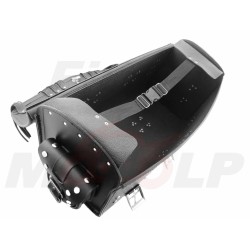 TYLNY CENTRALNY KUFER TYŁ SKÓRZANY Z ZAMKIEM I ĆWIEKAMI 48L Z KIESZONKAMI 60CM KAWASAKI EL BN EN VN VULCAN NOMAD