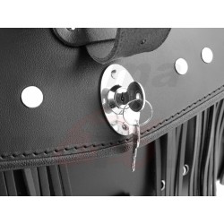 TYLNY CENTRALNY KUFER TYŁ SKÓRZANY Z ZAMKIEM I ĆWIEKAMI 48L Z ORZEŁKIEM 60CM SUZUKI GZ MARAUDER VL INTRUDER VZ VS C50