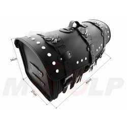 TYLNY CENTRALNY KUFER TYŁ SKÓRZANY Z ZAMKIEM I ĆWIEKAMI 48L Z ORZEŁKAMI 60CM SUZUKI GZ MARAUDER VL INTRUDER VZ VS C50