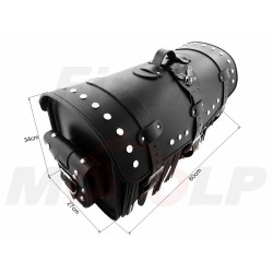 TYLNY CENTRALNY KUFER TYŁ SKÓRZANY Z ZAMKIEM I ĆWIEKAMI 48L Z KIESZENIAMI 60CM SUZUKI GZ MARAUDER VL INTRUDER VZ VS C50