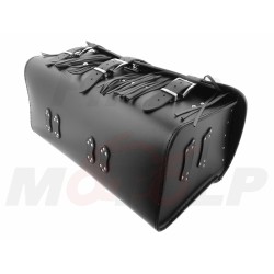 TYLNY CENTRALNY KUFER TYŁ SKÓRZANY Z ZAMKIEM I ĆWIEKAMI 48L 60CM Z ORZEŁKAMI YAMAHA XV VIRAGO XVS DRAG STAR XVZ V-STAR