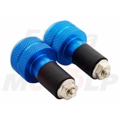 CIĘŻARKI KOŃCÓWKI ZAKOŃCZENIA KIEROWNICY 22MM METALOWE NIEBIESKIE ROZPOROWE