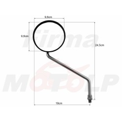 LUSTRA LUSTERKA CZARNE YAMAHA DT 80 DT 125 RE / X XG TRICKER 250 M10 P/L GWINT