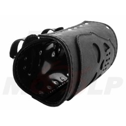 DUŻY SKÓRZANY UCHWYT MOCOWANIE NA NAPÓJ BUTELKĘ 1.5L CZASZKA NA GMOL RURKĘ CHOPPER DRAG CRUISER
