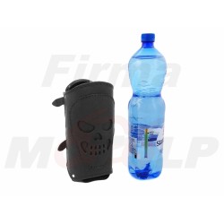 DUŻY SKÓRZANY UCHWYT MOCOWANIE NA NAPÓJ BUTELKĘ 1.5L CZASZKA NA GMOL RURKĘ CHOPPER DRAG CRUISER