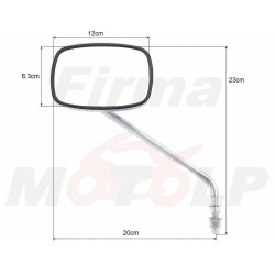 LUSTRA LUSTERKA CHROMOWANE METALOWE M8 8MM HARLEY DAVIDSON HD H-D