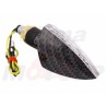 MIGACZE KIERUNKOWSKAZY LED LEDOWE STRZAŁKA CZARNY CARBON 12V 0,5W HOMOLOGACJA E11