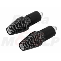 CIĘŻARKI KOŃCÓWKI ZAKOŃCZENIA KIEROWNICY 22MM METALOWE ROZPOROWE CARBON