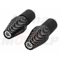 CIĘŻARKI KOŃCÓWKI ZAKOŃCZENIA KIEROWNICY 22MM METALOWE ROZPOROWE CARBON