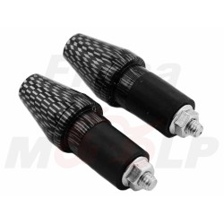 CIĘŻARKI KOŃCÓWKI ZAKOŃCZENIA KIEROWNICY 22MM METALOWE ROZPOROWE CARBON