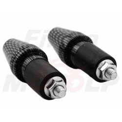 CIĘŻARKI KOŃCÓWKI ZAKOŃCZENIA KIEROWNICY 22MM METALOWE ROZPOROWE CARBON