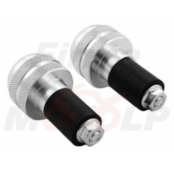 CIĘŻARKI KOŃCÓWKI ZAKOŃCZENIA KIEROWNICY 22MM METALOWE ROZPOROWE SREBRNE