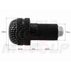 CIĘŻARKI KOŃCÓWKI ZAKOŃCZENIA KIEROWNICY 22MM METALOWE ROZPOROWE CARBON