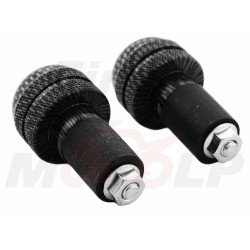 CIĘŻARKI KOŃCÓWKI ZAKOŃCZENIA KIEROWNICY 22MM METALOWE ROZPOROWE CARBON