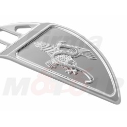 LUSTRA LUSTERKA CHROMOWANE METALOWE Z ORZEŁKIEM - M10 - HONDA KAWASAKI SUZUKI