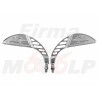 LUSTRA LUSTERKA CHROMOWANE METALOWE Z ORZEŁKIEM - M10 - HONDA KAWASAKI SUZUKI