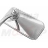 LUSTRO LUSTERKO SFERYCZNE PROSTOKĄTNE CHROMOWANE DO MONTAŻU W KIEROWNICY