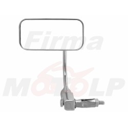 LUSTRA LUSTERKA SFERYCZNE PROSTOKĄTNE CHROMOWANE DO MONTAŻU W KIEROWNICY