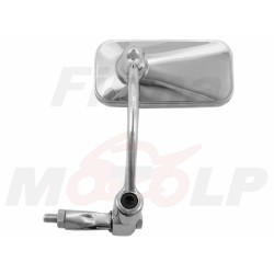 LUSTRA LUSTERKA SFERYCZNE PROSTOKĄTNE CHROMOWANE DO MONTAŻU W KIEROWNICY