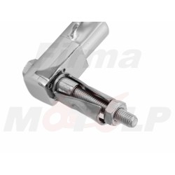 LUSTRA LUSTERKA SFERYCZNE PROSTOKĄTNE CHROMOWANE DO MONTAŻU W KIEROWNICY