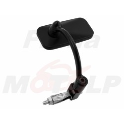 LUSTRA LUSTERKA SFERYCZNE PROSTOKĄTNE CZARNY MAT DO MONTAŻU W KIEROWNICY