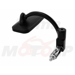 LUSTRA LUSTERKA SFERYCZNE PROSTOKĄTNE CZARNY MAT DO MONTAŻU W KIEROWNICY