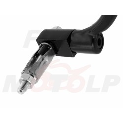 LUSTRA LUSTERKA SFERYCZNE PROSTOKĄTNE CZARNY MAT DO MONTAŻU W KIEROWNICY