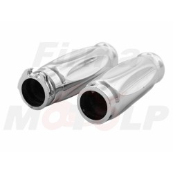 TUNING MANETKI CALOWE 25,4MM 1 CAL METALOWE CHROMOWANE CHOPPER DRAG KLASYK